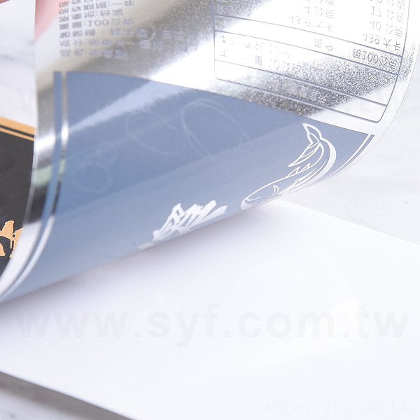 名片型透明貼紙+冷燙-140x70mm-貼紙彩色印刷(同33AA-0006)