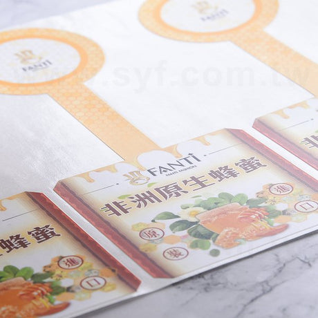 方形超黏銅版貼紙