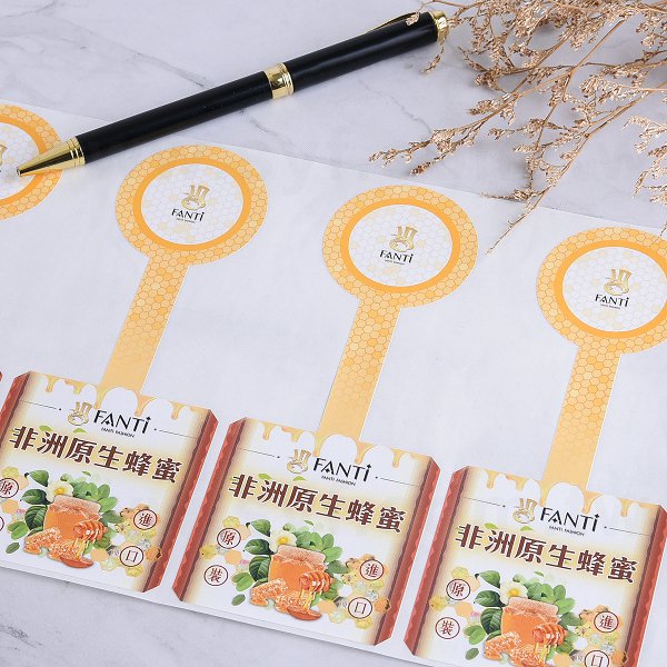 方形超黏銅版貼紙