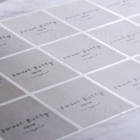 方形超黏銅版貼紙