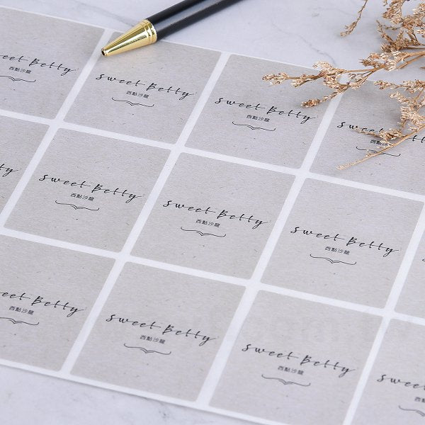 方形超黏銅版貼紙