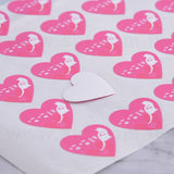 心形PVC合成(珠光)貼紙