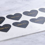 心形超黏銅版貼紙