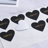 心形超黏銅版貼紙