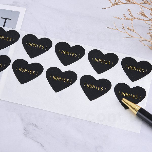 心形超黏銅版貼紙