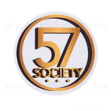 圓形超黏銅版貼紙