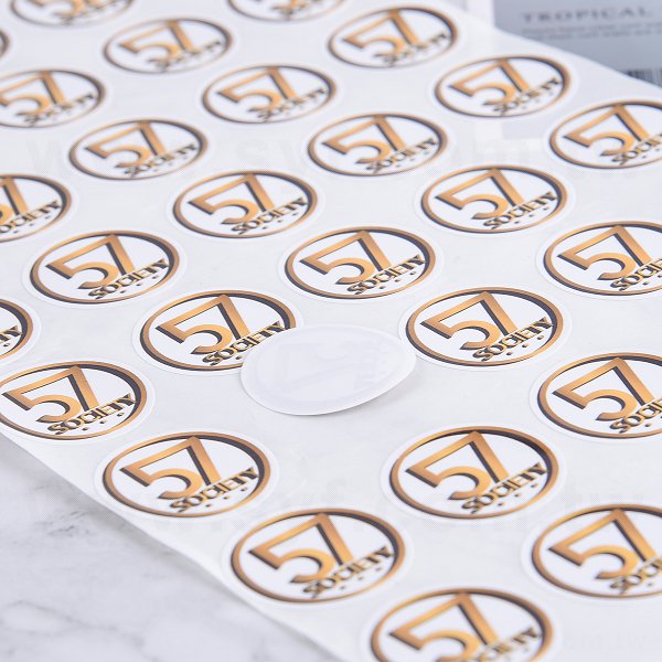 圓形超黏銅版貼紙