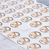 圓形超黏銅版貼紙