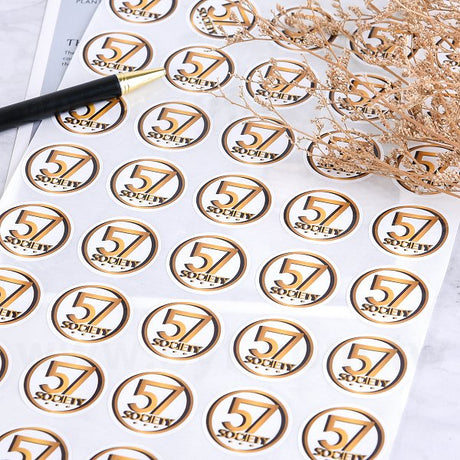 圓形超黏銅版貼紙