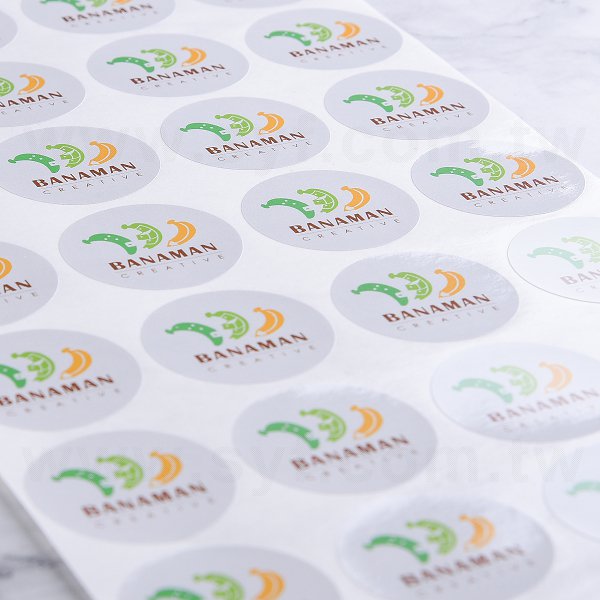 圓形超黏銅版貼紙