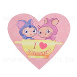 心形PVC合成(珠光)貼紙