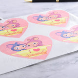 心形PVC合成(珠光)貼紙