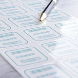 方形PVC合成(珠光)貼紙