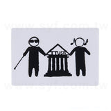 方形PVC合成(珠光)貼紙