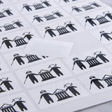 方形PVC合成(珠光)貼紙