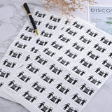 方形PVC合成(珠光)貼紙