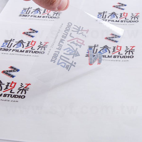 方形透明貼紙