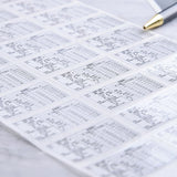 方形超黏銅版貼紙