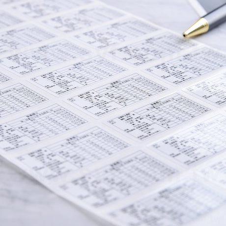 方形超黏銅版貼紙