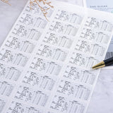 方形超黏銅版貼紙