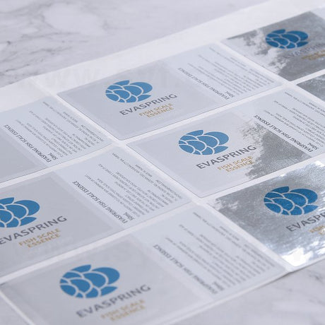 方形亮面金屬貼紙