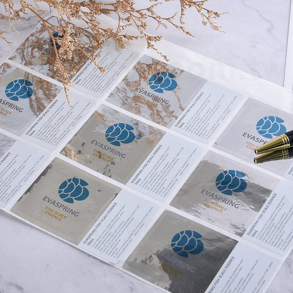 方形亮面金屬貼紙