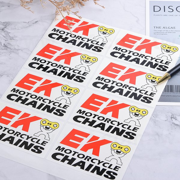 方形PVC合成珠光貼紙