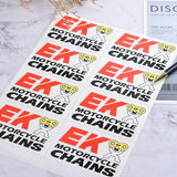 方形PVC合成珠光貼紙