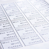 方形超黏銅版貼紙