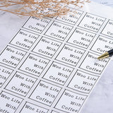 方形超黏銅版貼紙