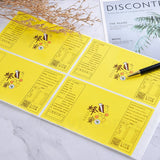 方形極黏銅版貼紙