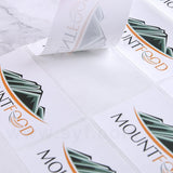 方形極黏銅版貼紙