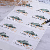 方形極黏銅版貼紙