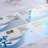 方形亮面金屬貼紙