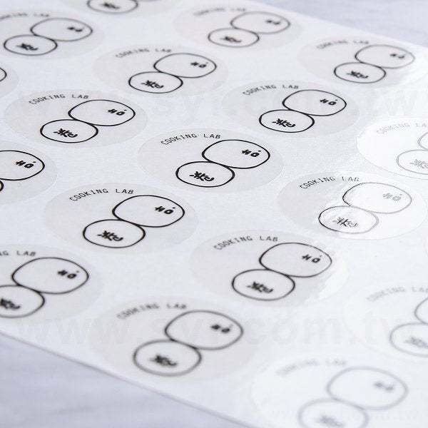 圓形透明貼紙