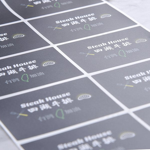 方形PVC合成(珠光)貼紙