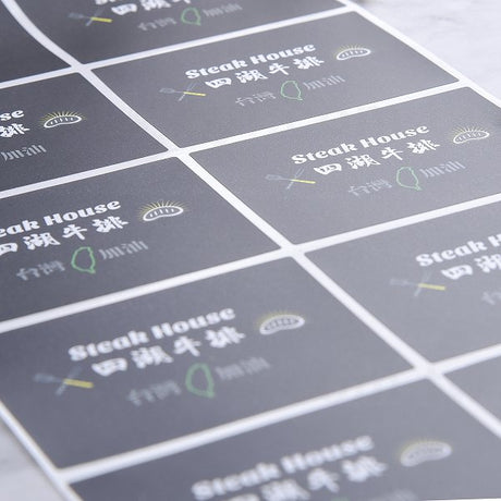 方形PVC合成(珠光)貼紙