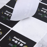 方形PVC合成(珠光)貼紙