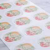 圓形極黏銅版貼紙