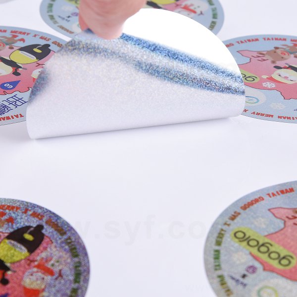 圓形雷射貼紙