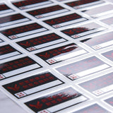 方形消光金屬貼紙