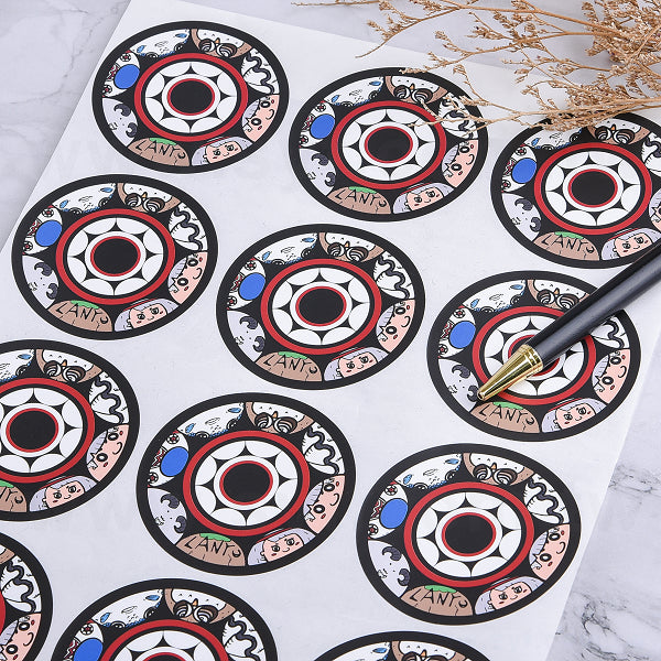 圓形PVC合成(珠光)防水貼紙