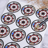 圓形PVC合成(珠光)防水貼紙