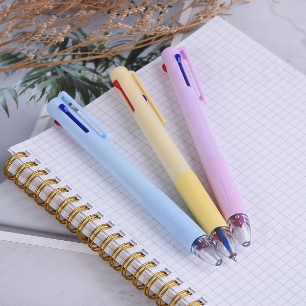 3色塑料筆桿多色筆