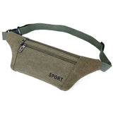 帆布貼身腰包