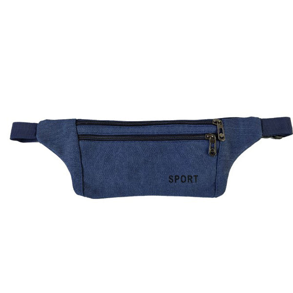 帆布貼身腰包