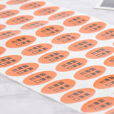 橢圓形超黏銅版貼紙