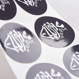 橢圓形超黏銅版貼紙