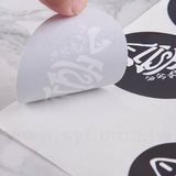 橢圓形超黏銅版貼紙