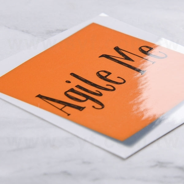 名片型透明貼紙